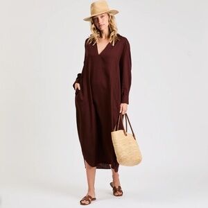 My Bodhi Tunic Dress Chocolate Maroon Brown Caftan